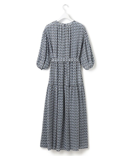 美品◆23区　24SS Ratti コラージュプリント ワンピース 23区（ニジュウサンク） ワンピース 「洗える」Ratti コラージュ