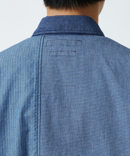 FDMTL シャツ 「FDMTL/ファンダメンタル」PATCHWORK S/S SHIRT RINSE 