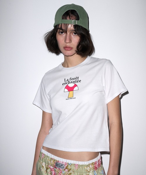tシャツ SLIM TSHIRT ENCHANT : MUSHROOM レディース