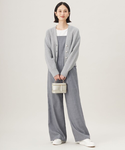 MUVEIL モヘヤ カーディガン 厚手 38 グレー ビジュー スパンコール ミュベールの中古通販 | ブランディア MUVEIL グレー カーディガン 38