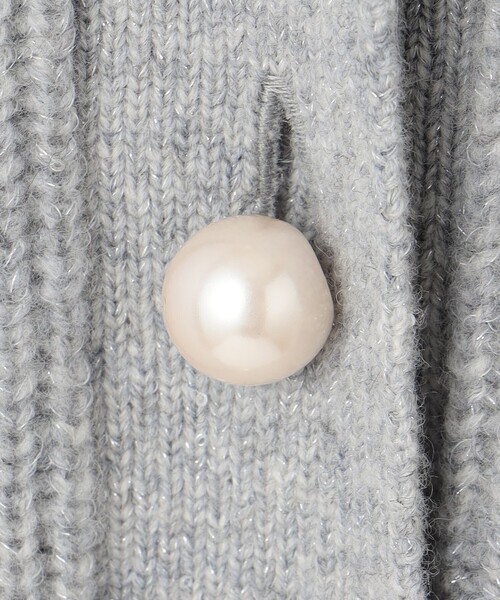 自由区（ジユウク） カーディガン ウールカシミヤブレンドラメ