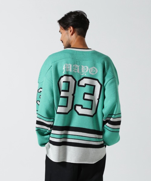 セーター ニット MAYO/メイヨー/KNIT GAME SHIRT メンズ : 86884166 