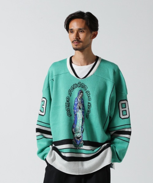 セーター ニット MAYO/メイヨー/KNIT GAME SHIRT メンズ : 86884166 