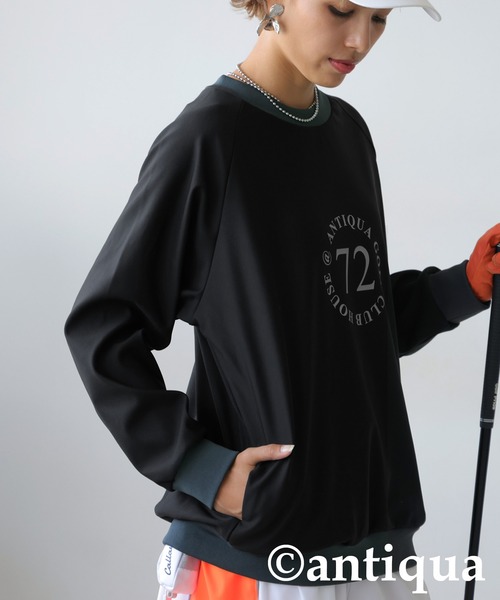 トップス na antiqua トレーナー スウェット 「STCH」ナンバーロゴトップス