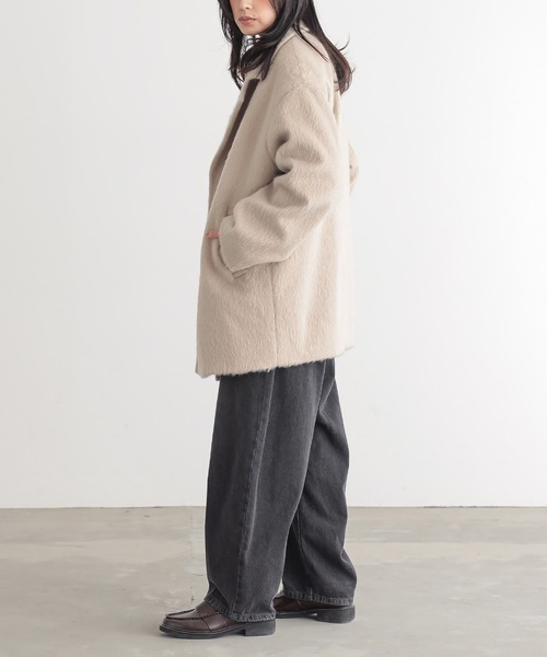 for/c（フォーシー） ピーコート pコート 「新色追加」シャギーハーフ