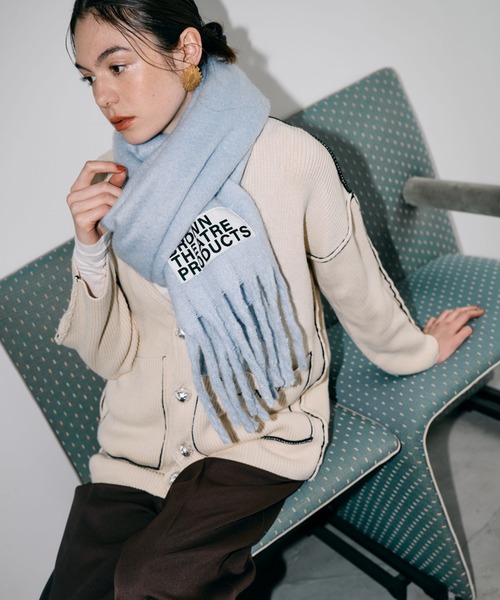 期間限定セール！！theatre productsマフラー THEATRE PRODUCTS（シアタープロダクツ） マフラー ストール BROWN