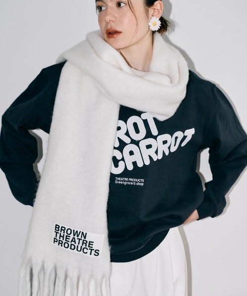 THEATRE PRODUCTS（シアタープロダクツ） マフラー ストール BROWN