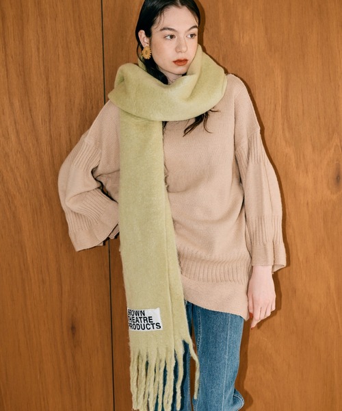 THEATRE PRODUCTS（シアタープロダクツ） マフラー ストール BROWN