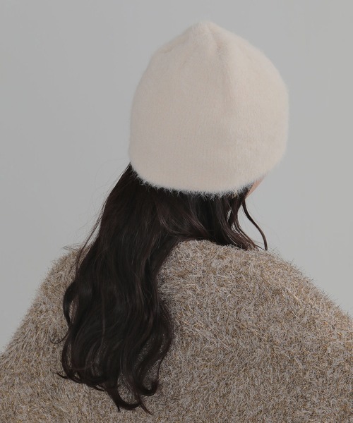 ニット帽 ニットキャップ シャギー ビーニー レディース : ZOZOTOWN