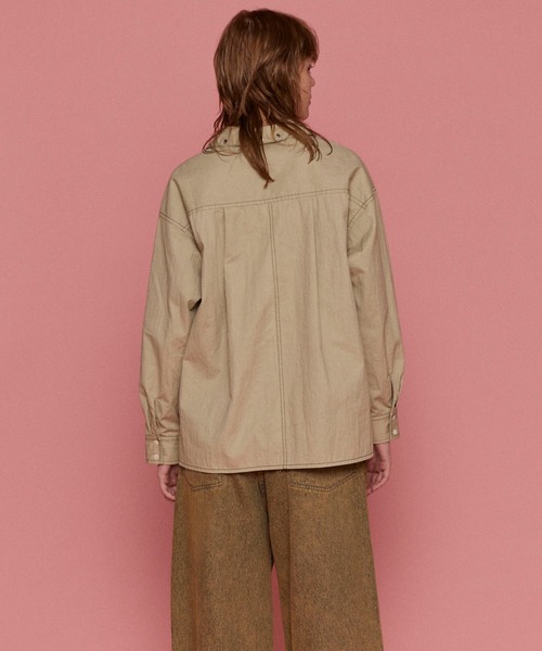 MAISON SPECIAL ブラウス シャツ Lace Up Oversize Pullover
