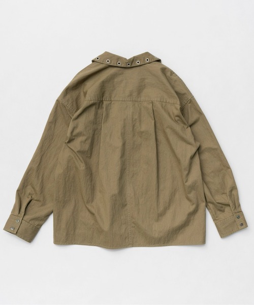 ブラウス シャツ Lace Up Oversize Pullover/レースアップブルオーバー「MAISON SPECIAL/メゾンスペシャル」 レデ MAISON SPECIAL ブラウス シャツ Lace Up Oversize Pullover