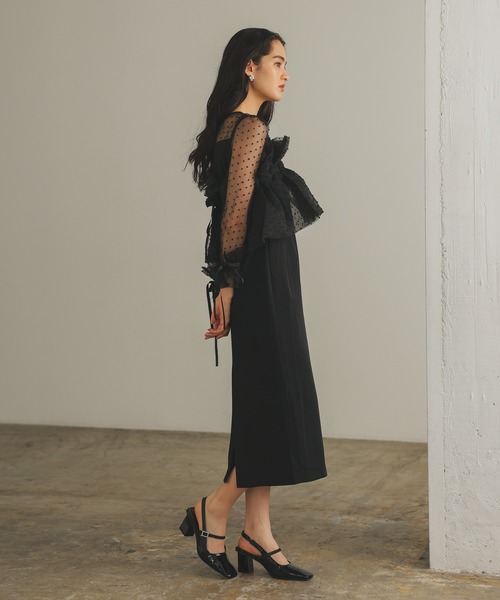 haremode メニーウェイラッフルケープドレス haremode（ハレモード） ドレス メニーウェイラッフルケープ