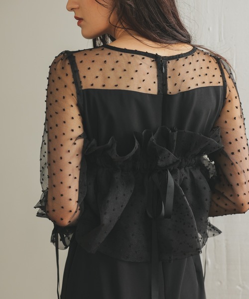 haremode メニーウェイラッフルケープドレス 結婚式・お呼ばれドレス｜メニーウェイラッフルケープドレス/22324231