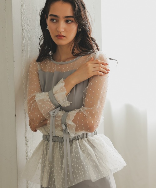 haremode ドレス メニーウェイラッフルケープ パーティードレス