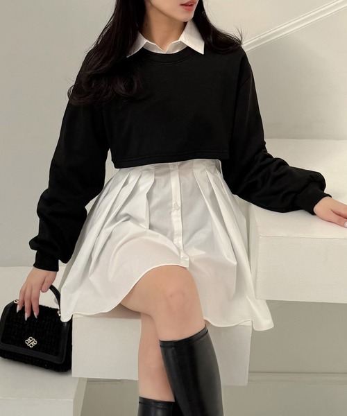 ROYAL PARTY（ロイヤルパーティー） ワンピース レイヤードタック