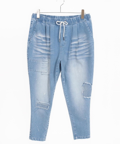 CAMBIO（カンビオ） ジーンズ mp13204-Damage Patch Stretch Denim