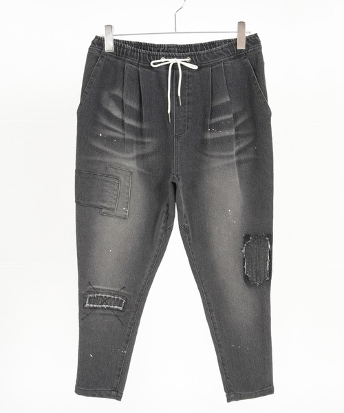 CAMBIO（カンビオ） ジーンズ mp13204-Damage Patch Stretch Denim