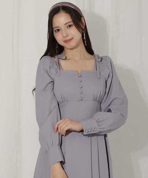 WILLSELECTION(ウィルセレクション) ワンピース ショルダーリボン WILLSELECTION(ウィルセレクション) ワンピース ショルダーリボン