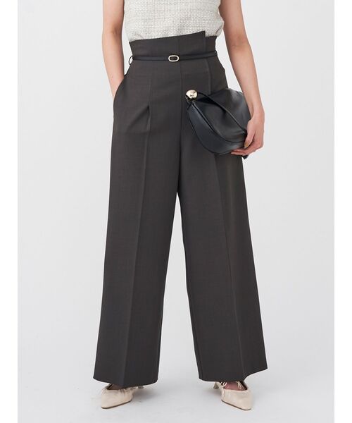 LAGUNAMOON（ラグナムーン） パンツ バイカラーベルトパンツ