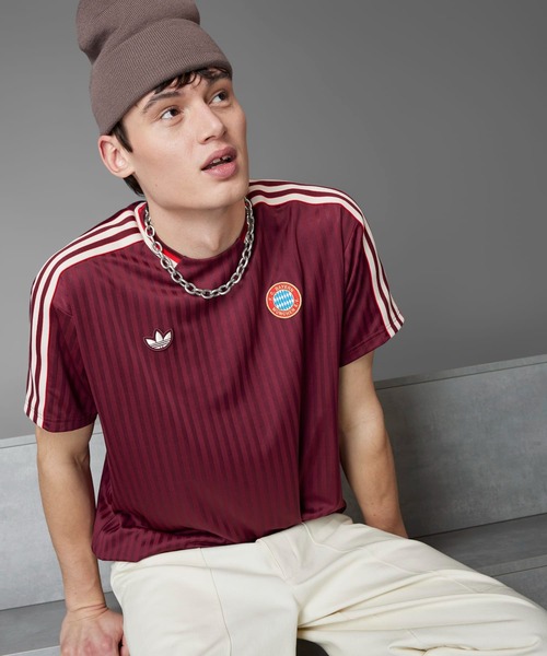 adidas FCバイエルン テラスアイコン ジャージー adidas tシャツ FCバイエルン テラスアイコン ジャージー