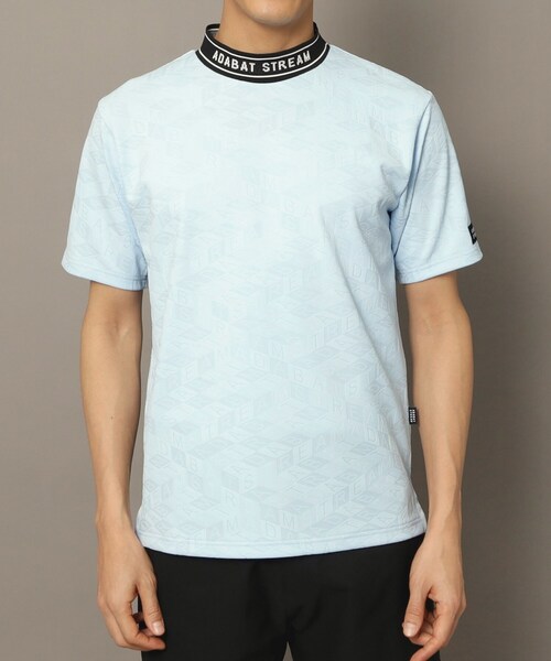 ADABAT STREAM（アダバット ストリーム） tシャツ ロゴジャカード