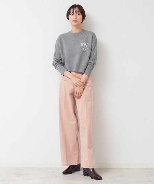 「Dessin」 コーデュロイパンツ 00 ピンク レディース_画像3