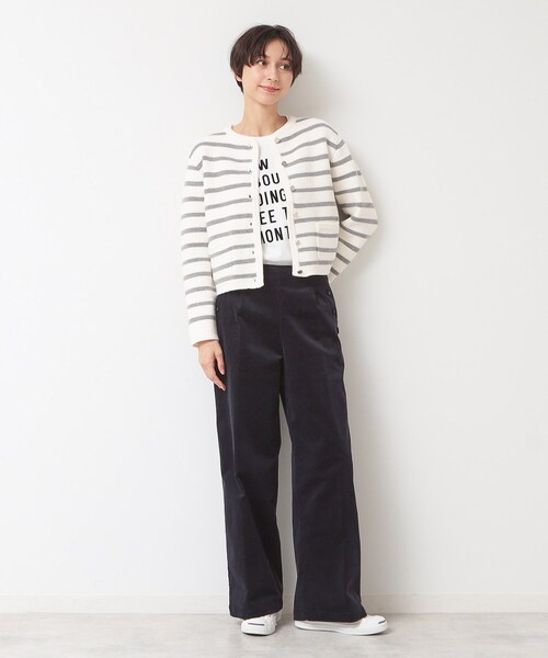 「Dessin」 コーデュロイパンツ 00 ピンク レディース_画像7
