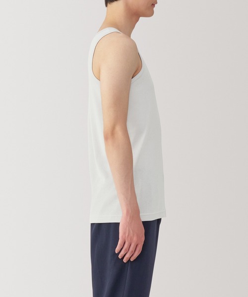 無印良品（MUJI） インナーシャツ 肌着 紳士 さらっと綿 タンクトップ 