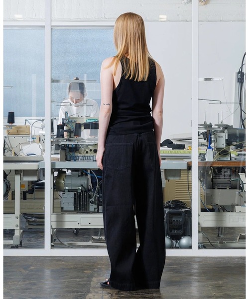 VOAAOV（ヴォアーブ） ワイドパンツ ジーンズ TACK DENIM PANTS (OW