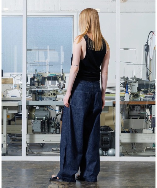 VOAAOV（ヴォアーブ） ワイドパンツ ジーンズ TACK DENIM PANTS (OW