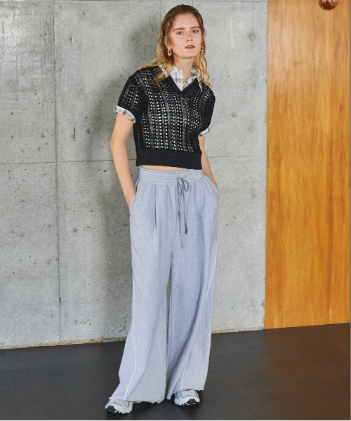 ブラウス シャツ Button Slit Short Shirt/ボタンスリットショートシャツ「MAISON SPECIAL/メゾンスペシャル」 レデ Button Slit Short Shirt/ボタンスリットショートシャツ【MAISON