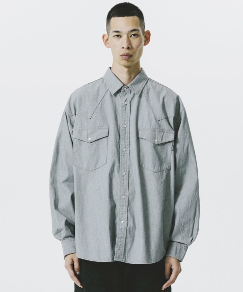 STYLISE シャツ 「ROTTWEILER / ロットワイラー」R9 GRAY DENIM SHIRT
