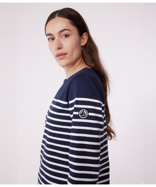 トレーナー スウェット マリニエールプルオーバー レディース PETIT BATEAU トレーナー スウェット スウェットマリニエール