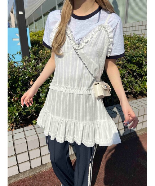 WC ワンピース フリルデザインミニワンピース : ZOZOTOWN Yahoo!店