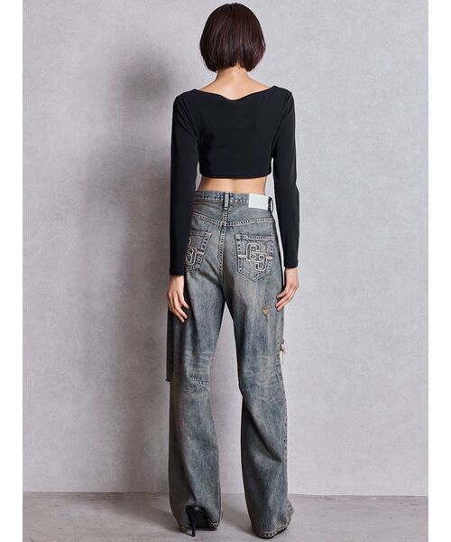 GYDA（ジェイダ） ジーンズ デニム デニムパンツ ハイウエストGG