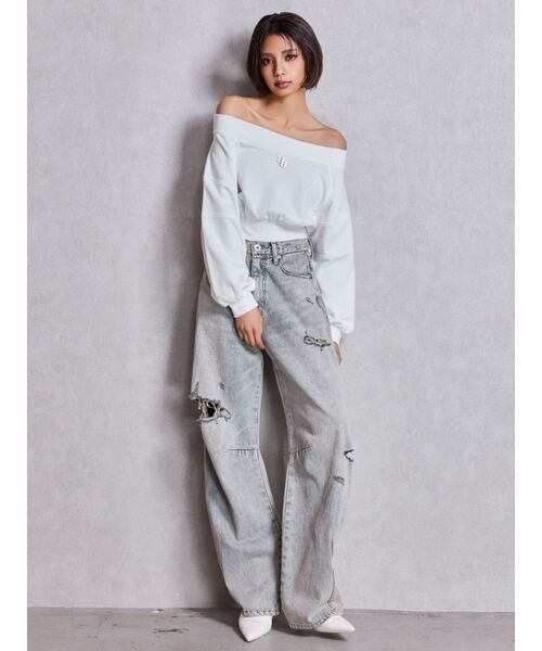 GYDA(ジェイダ) ジーンズ デニム デニムパンツ ハイウエストGG GYDA(ジェイダ) ジーンズ デニム デニムパンツ ハイウエストGG