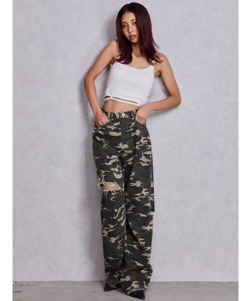 GYDA（ジェイダ） ジーンズ デニム デニムパンツ ハイウエストGG