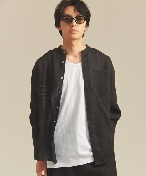 JACKROSE（ジャックローズ） シャツ BAYCANT リネン100% バンドカラー