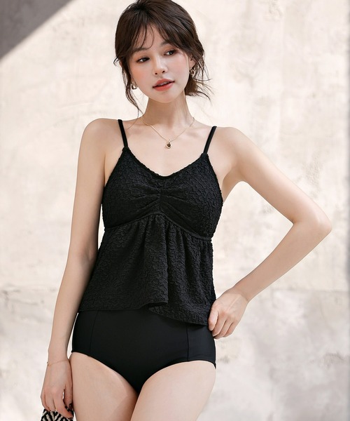 水着 新品　タグ付き 上下セット　キャミソール　リバーシブルハイウエストショーツ 水着 新品 タグ付き 上下セット キャミソール リバーシブルハイ