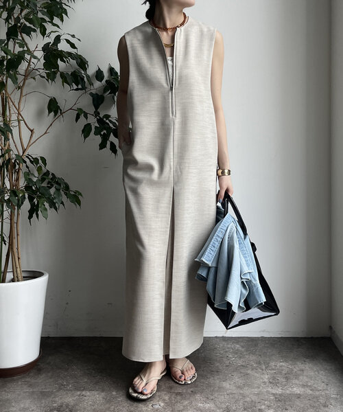 pium フロントファスナージャンパースカート フロントファスナージャンパースカート – pium