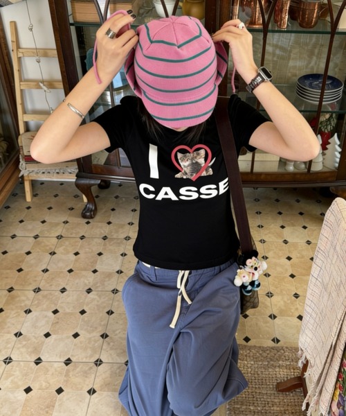 DEVICE（デバイス） tシャツ 半袖 SORRY BOYS I LOVE CATS ハート
