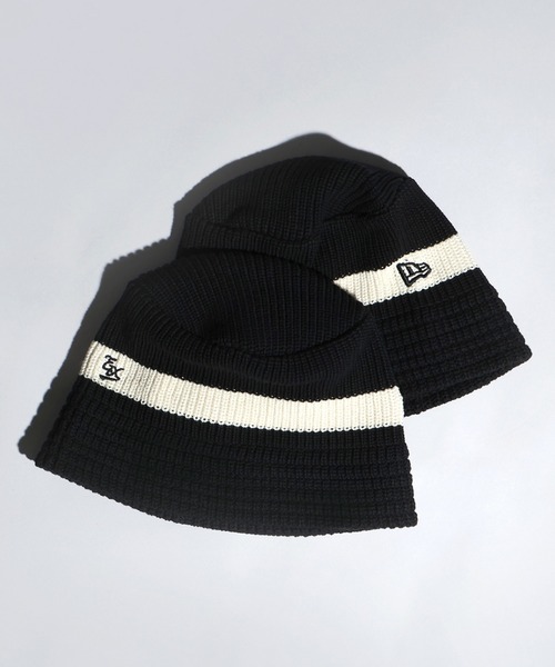NEW ERA 帽子 ハット x EXAMPLE EX LOGO KNIT BUCKET メンズ