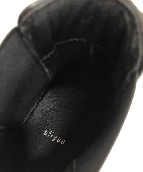 「eftyus」 ブーツ M ブラック メンズ