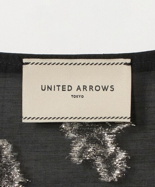 UNITED ARROWS ブルゾン アウター フラワージャガード シアー