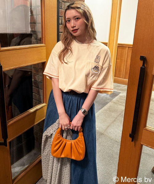 DOUBLE NAME tシャツ 「miffy 70th」DOUBLE ショート丈ポケット