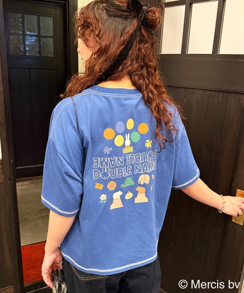 DOUBLE NAME（ダブルネーム） tシャツ 「miffy 70th」ショート丈