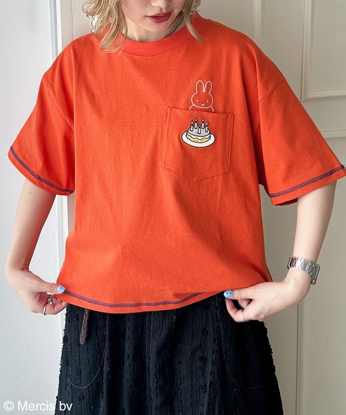 Miffy（ミッフィー） tシャツ 半袖 「miffy 70th」ショート丈ポケット