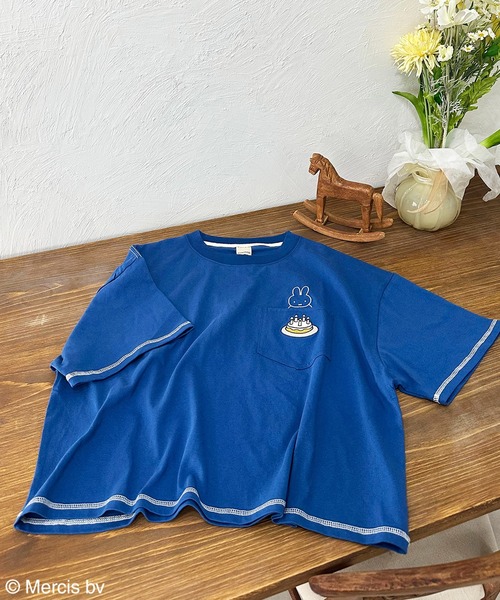 Miffy（ミッフィー） tシャツ 半袖 「miffy 70th」ショート丈ポケット