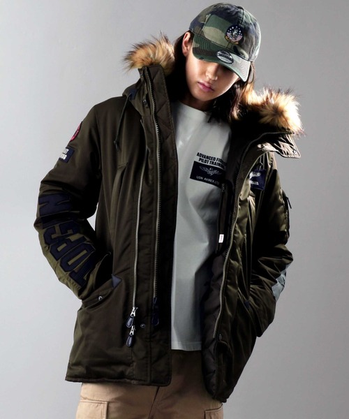 AVIREX（アヴィレックス） モッズコート LARGE ネイビー メンズ