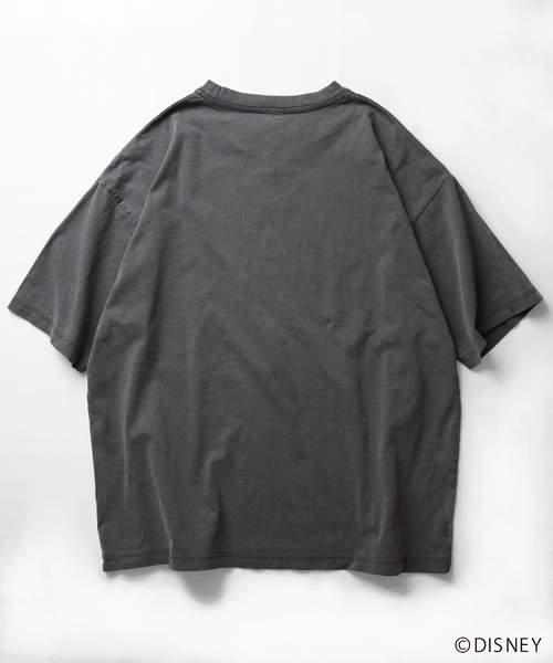 「Disney」 半袖Tシャツ M チャコールグレー メンズ